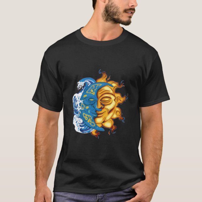 Dualität von Sonne und Mond T-Shirt (Vorderseite)