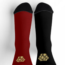 Dualitäts-Socken – Rot & Schwarz