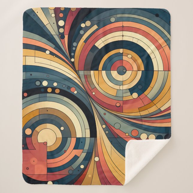 Duality - Bauhaus - Sherpa Throw Blanket Sherpadecke (Vorderseite)