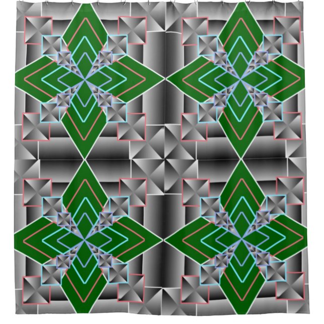 Dub-Dub-Dub Farbvoller 3D-Duschvorhang - Lebhaft Duschvorhang (Vorderseite)