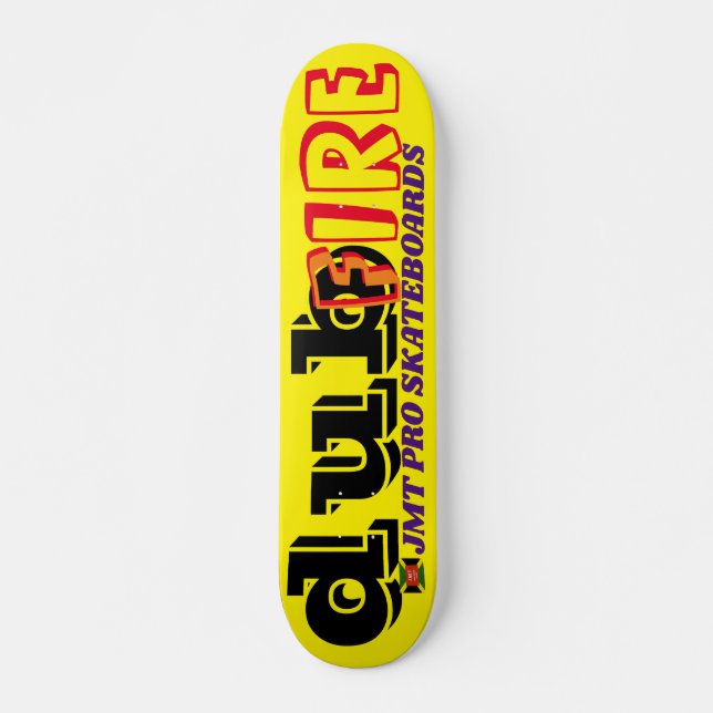 DUB FIRE JMT Skateboard, 7¾ Zoll Deck Skateboard (Vorne)