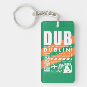 DUB Flughafen Dublin Schlüsselanhänger