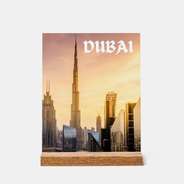 Dubai Acrylschild (Vorderseite)
