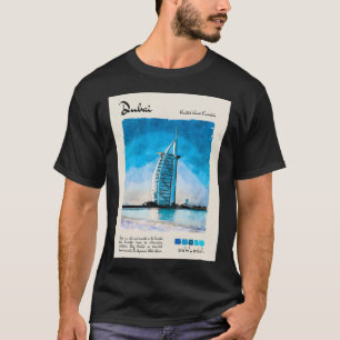 Dubai Aquarell Reise Vintage T-Shirt