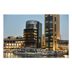 Dubai-Architektur nachts Fotodruck