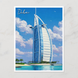 Dubai Burj Al Arab UAE Travel Postkarte
