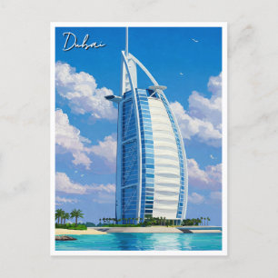 Dubai Burj Al Arab UAE Travel Postkarte