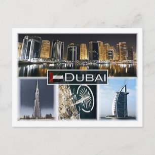 Dubai - Burj Khalifa - Jachthafen - Postkarte