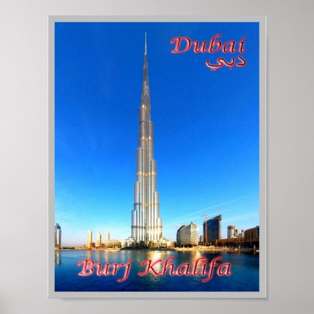 Dubai - Burj Khalifa - Poster (Vorne)