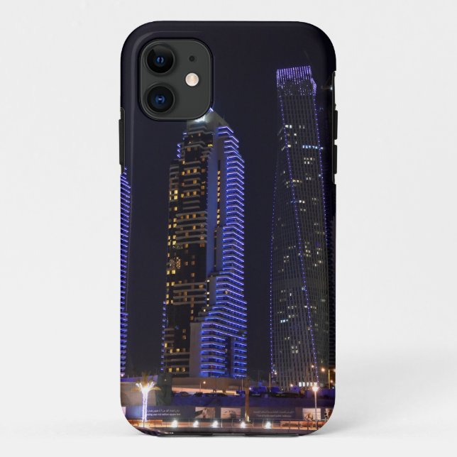 Dubai Cayan Tower in der Nacht Case-Mate iPhone Hülle (Rückseite)
