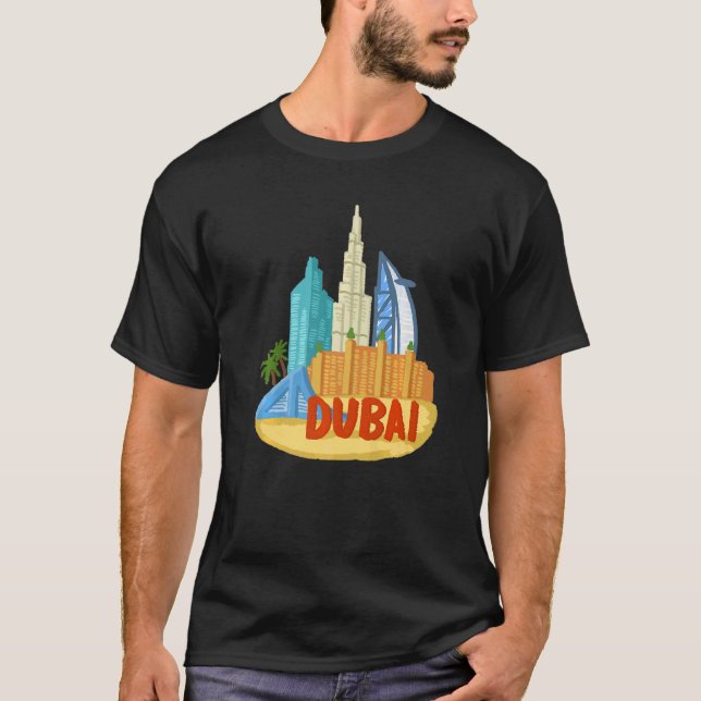 Dubai City UAE Souvenir für Männer Frauen 1 T-Shirt (Vorderseite)