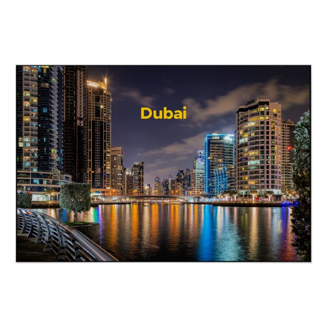 Dubai Cityscape Poster (Vorderseite)