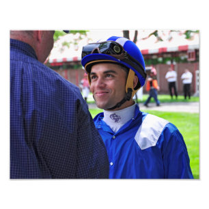 Dubai Derby gewinnt Jockey Joel Rosario Fotodruck