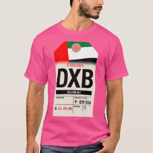 Dubai (Dxb) Uae Airline Gepäckmarke T-Shirt