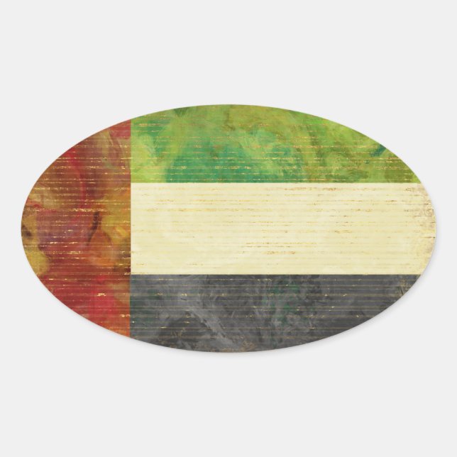 Dubai Flag Stickers (Vorderseite)