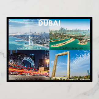 Dubai Folien Feiertagspostkarte