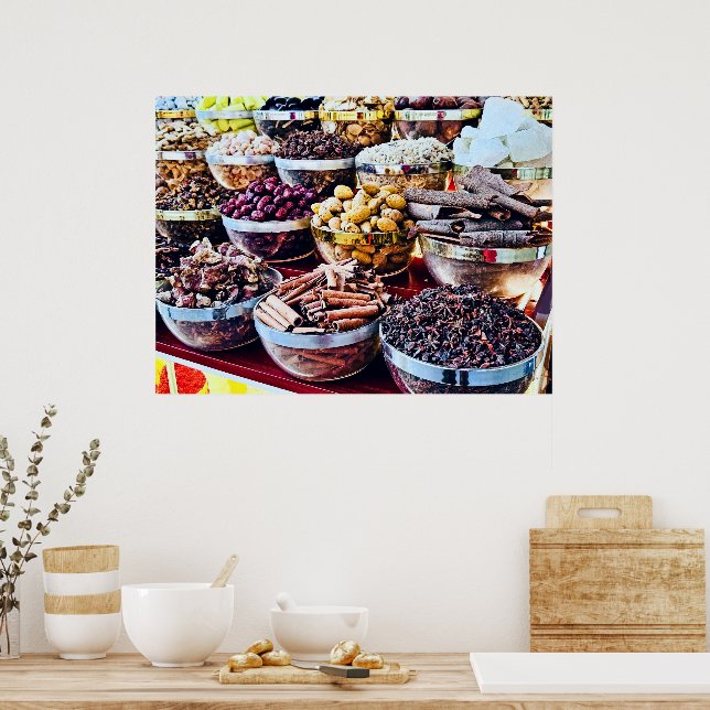 Dubai Gewürz Souk Poster (Küche)