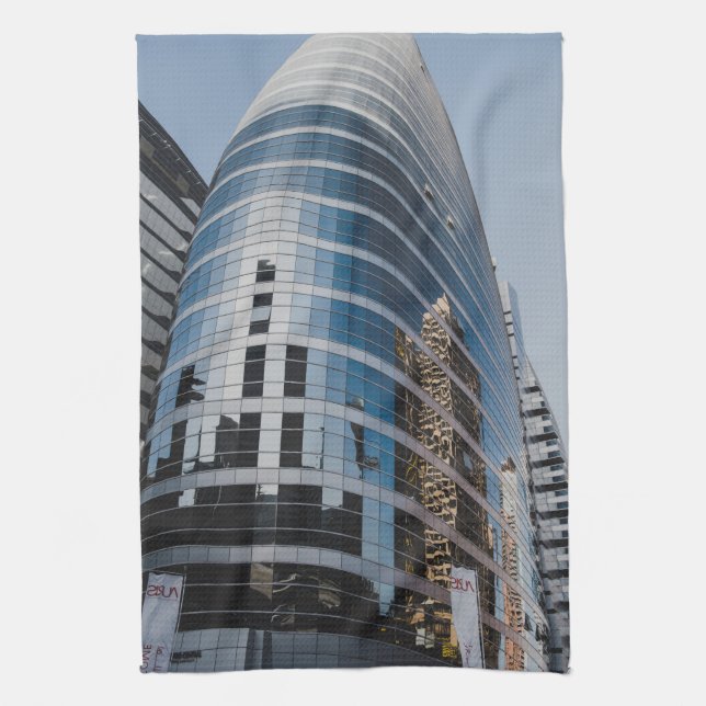 Dubai Glashochhaus Küchentuch (Vertikal)