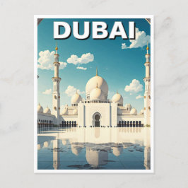 Dubai Grand Mosque VAE Travel Postkarte