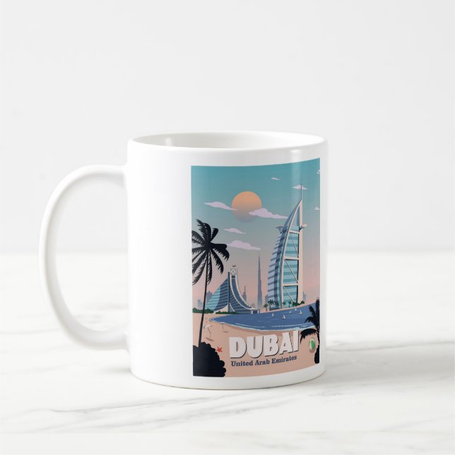 Dubai-Kaffee-Tasse - Größe 11oz Kaffeetasse (Links)