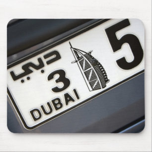 Dubai-Kfz-Kennzeichen Mousepad