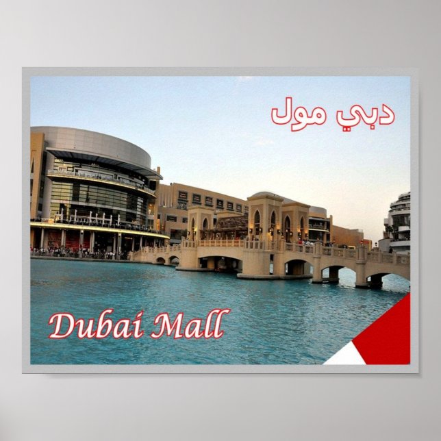 Dubai - Mall - Größtes Einkaufen - Poster (Vorne)