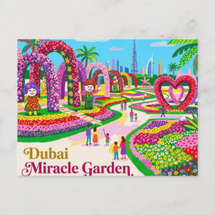 Dubai Miracle Garden Vereinigte Arabische Emirate Postkarte