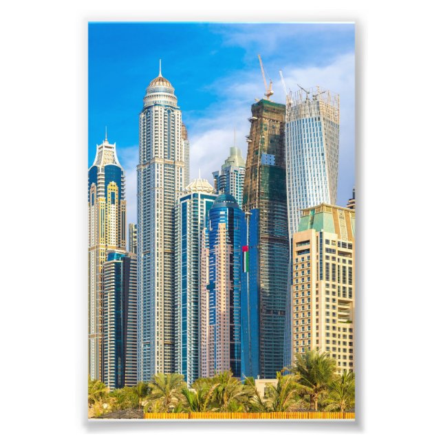 Dubai moderne Wolkenkratzer Corniche Fotodruck (Vorne)