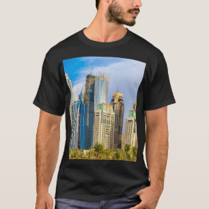 Dubai moderne Wolkenkratzer Corniche T-Shirt