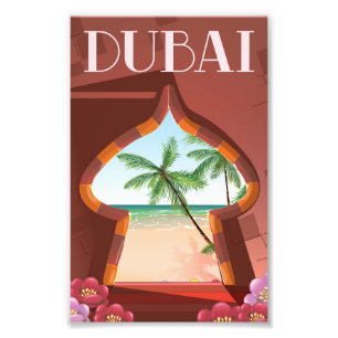 Dubai-Palast-Reiseposter Fotodruck