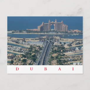 Dubai Palm Jumeirah Blick Postkarte