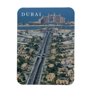 Dubai Palm Panoramablick Kühlschrankmagnet Magnet