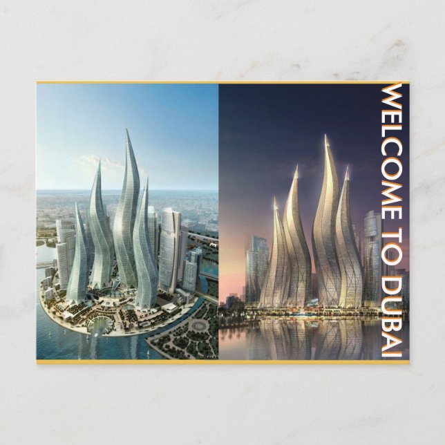 DUBAI Postcard VON MOJISOLA A GBADAMOSI Postkarte (Vorderseite)