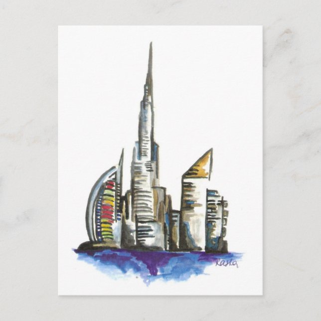 Dubai Postkarte (Vorderseite)