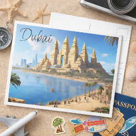 Dubai-Reisepostkarte Postkarte