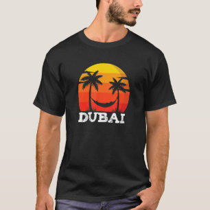 Dubai Retro Sonnenuntergang Sommer Vintage Urlaub T-Shirt