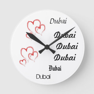 Dubai Runde Wanduhr