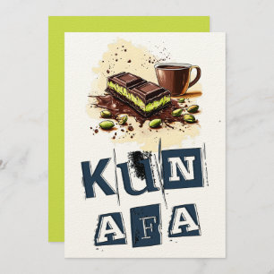 Dubai Schokolade Kunafa ك ن ا ف ة ب د ي ش و كو Einladung