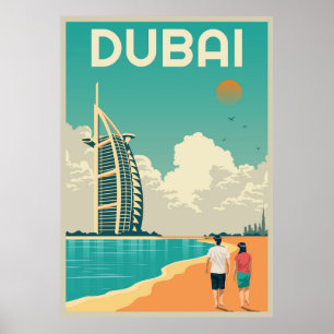 Dubai Sehenswürdigkeiten Poster