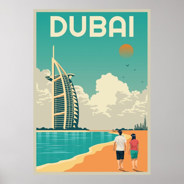 Dubai Sehenswürdigkeiten Poster (Vorne)