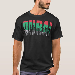 Dubai Skyline Flag Souvenir Geschenk VAE Pride T-S T-Shirt
