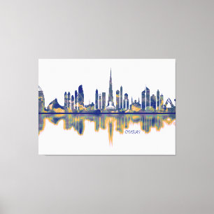 Dubai Skyline Leinwanddruck