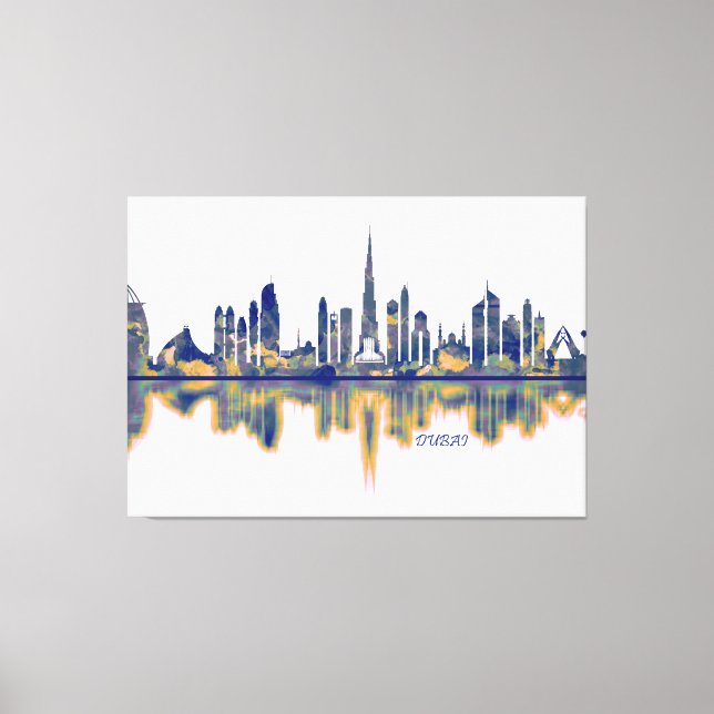 Dubai Skyline Leinwanddruck (Vorderseite)