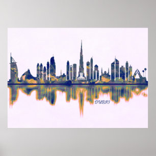 Dubai Skyline Poster