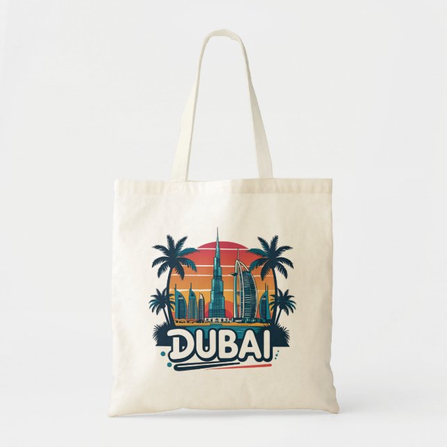 Dubai Skyline Travel Tragetasche (Vorne)