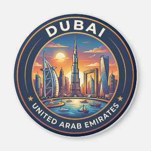 Dubai-Skyline Vereinigte Arabische Emirate Magnet