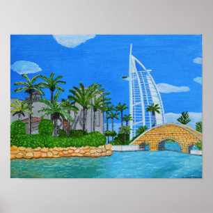 Dubai, Stadt in den Vereinigten Arabischen Emirate Poster
