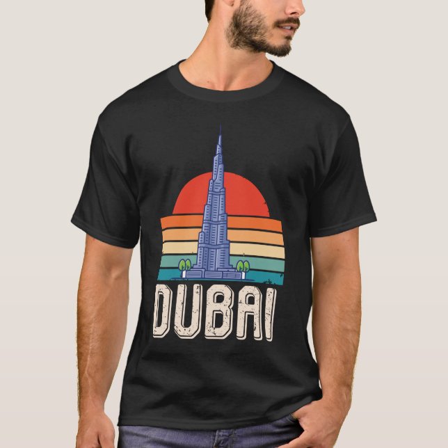 Dubai Sunrise Burj Khalifa UAE Naher Osten T-Shirt (Vorderseite)