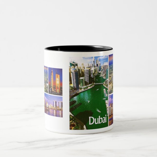 DUBAI-Tasse MOJISOLA A GBADAMOSI OKUBULE Zweifarbige Tasse (Mittel)