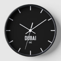 Dubai Time Zone Newsroom Wall Clock